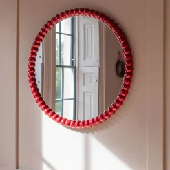 Freya Red Wall Mirror