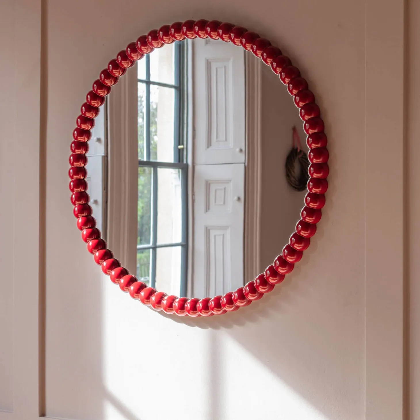 Freya Red Wall Mirror