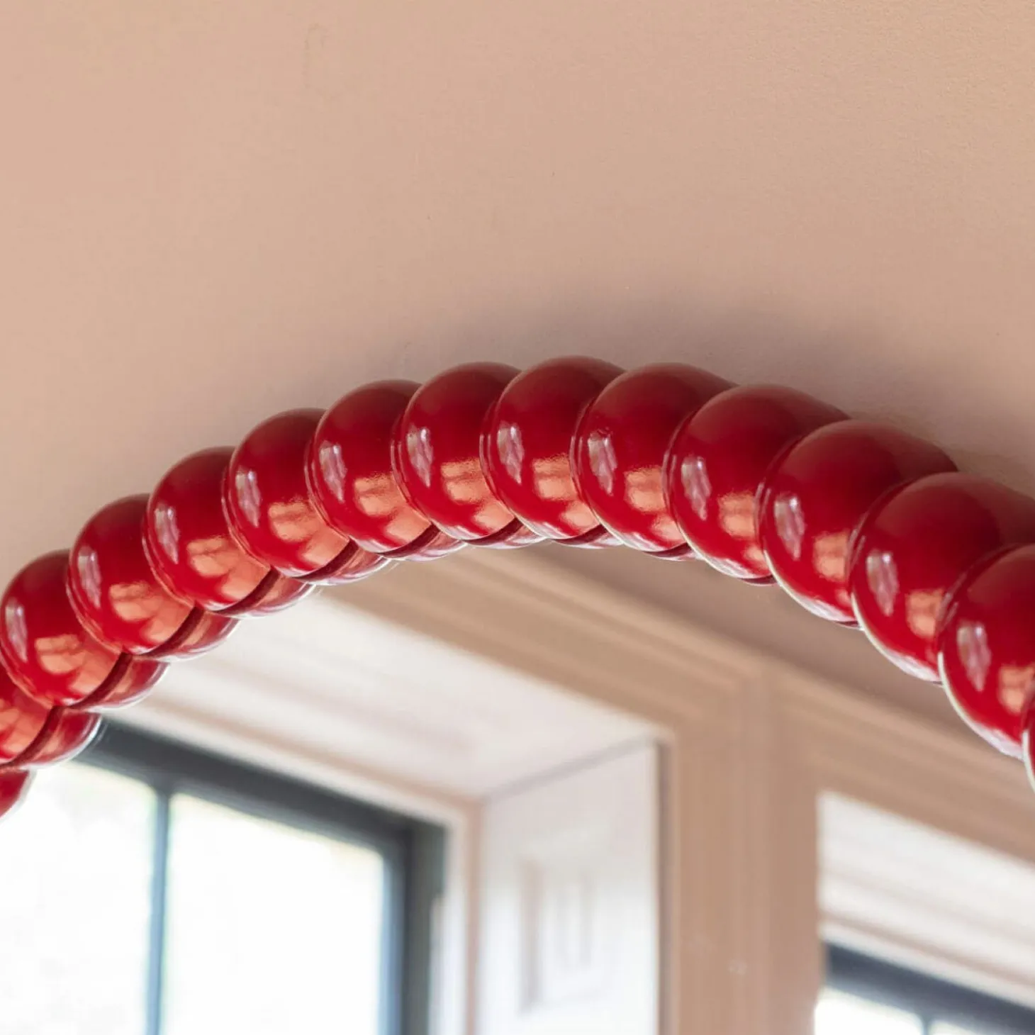 Freya Red Wall Mirror