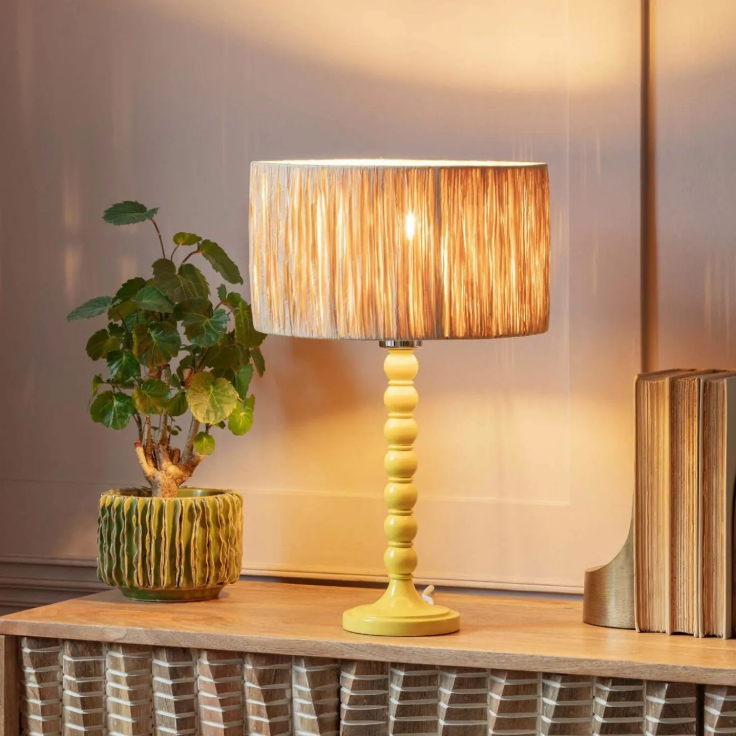 Freya Yellow Table Lamp