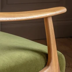 Gabe Olive Velvet Armchair