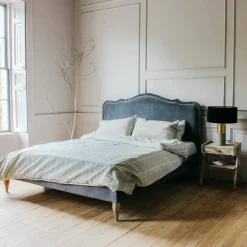 Genevieve Grey Velvet Beds