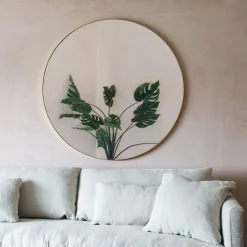 Giant Round Gold Mirror