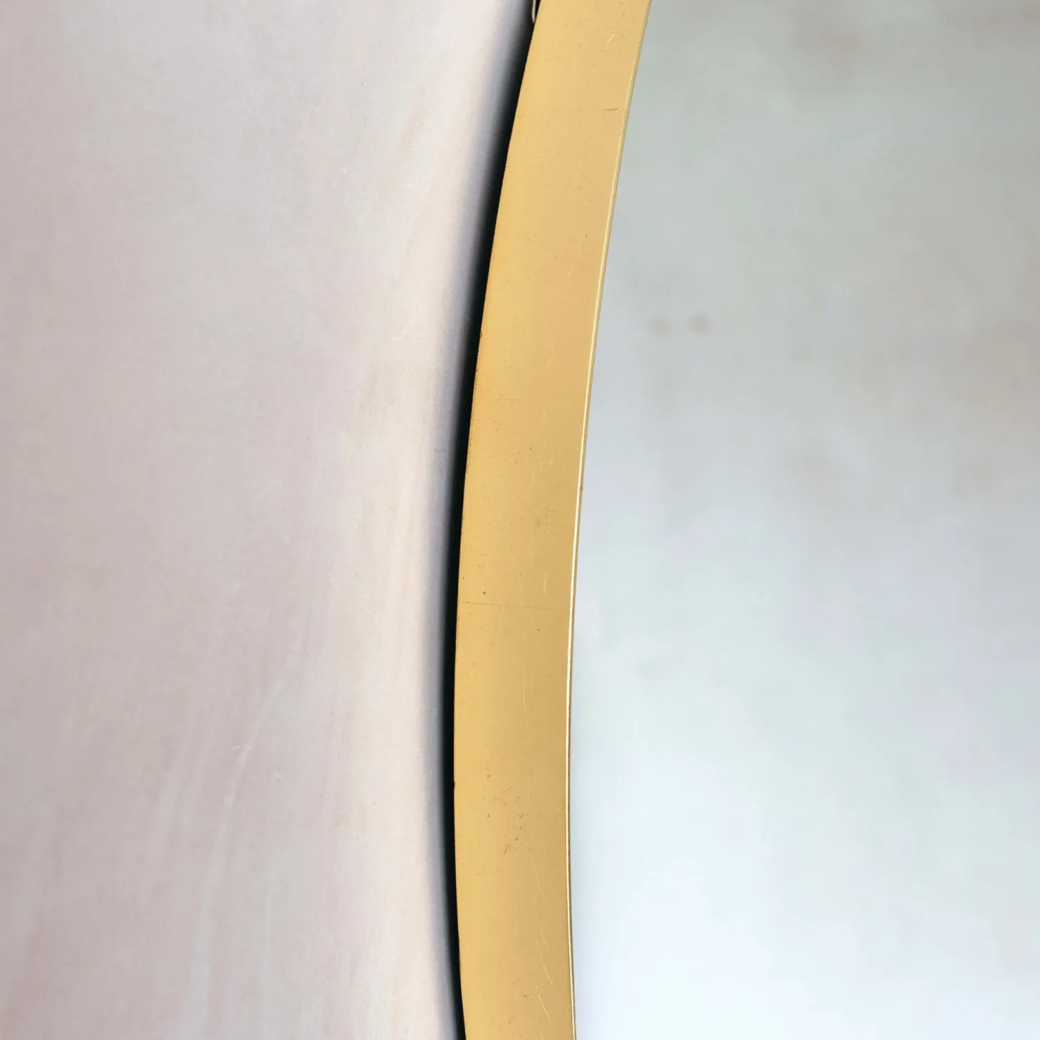 Giant Round Gold Mirror
