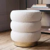 Gio White Teddy Stool