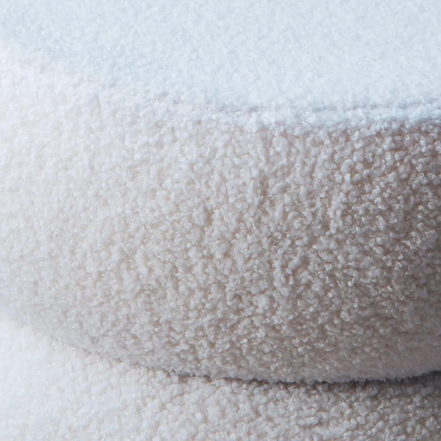 Gio White Teddy Stool