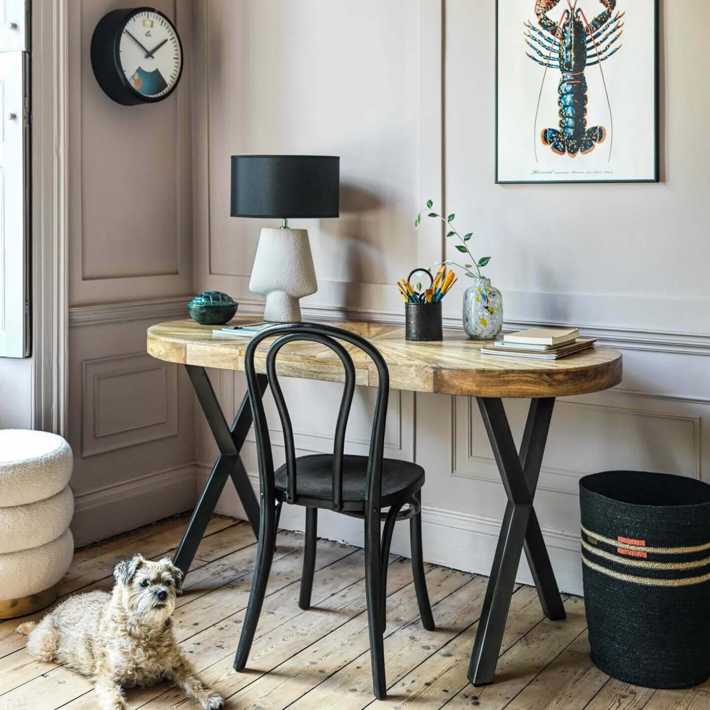 Gio White Teddy Stool