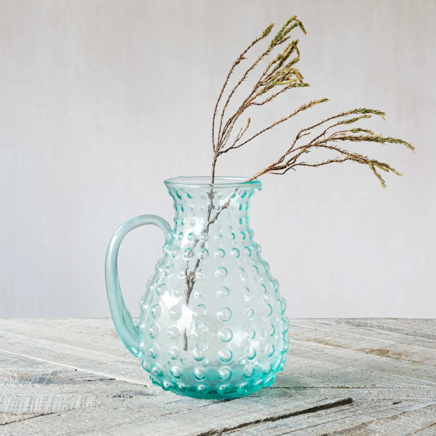 Glass Bubble Pitcher