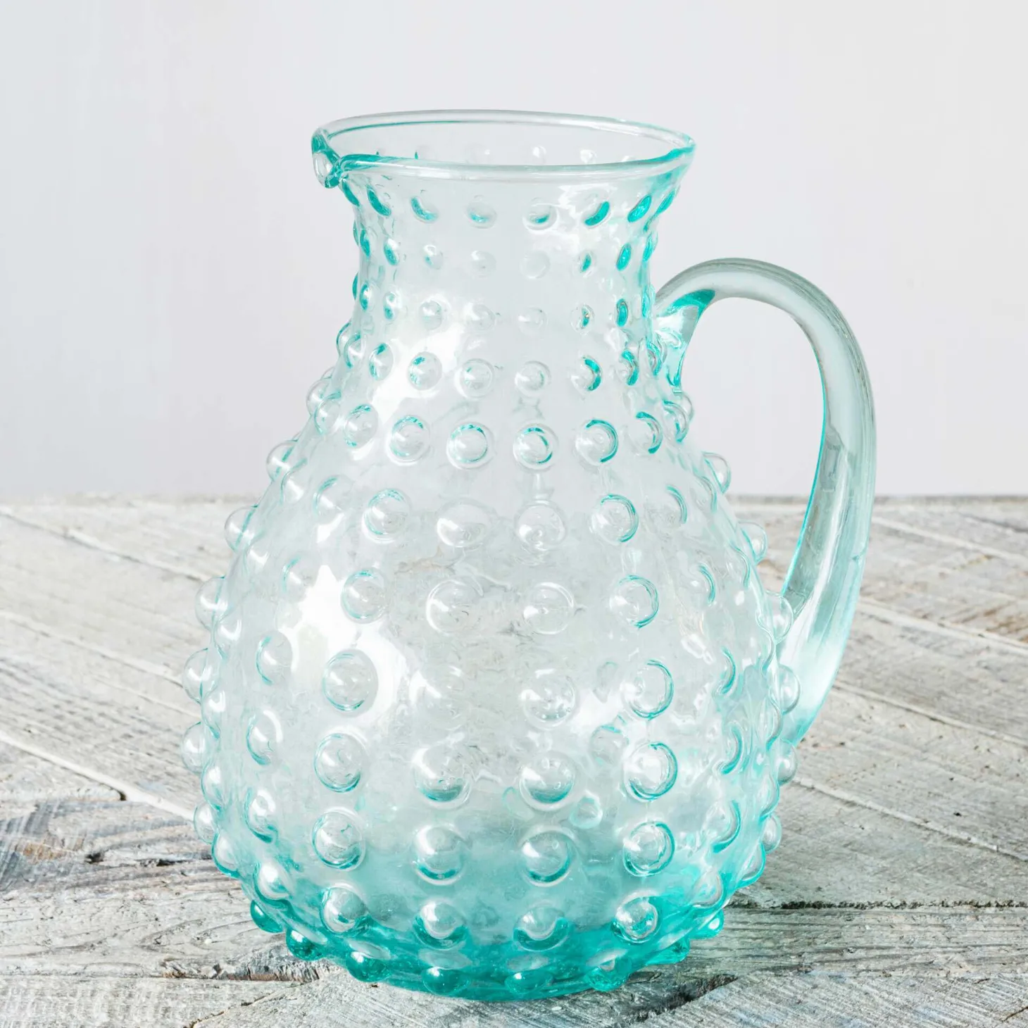Glass Bubble Pitcher