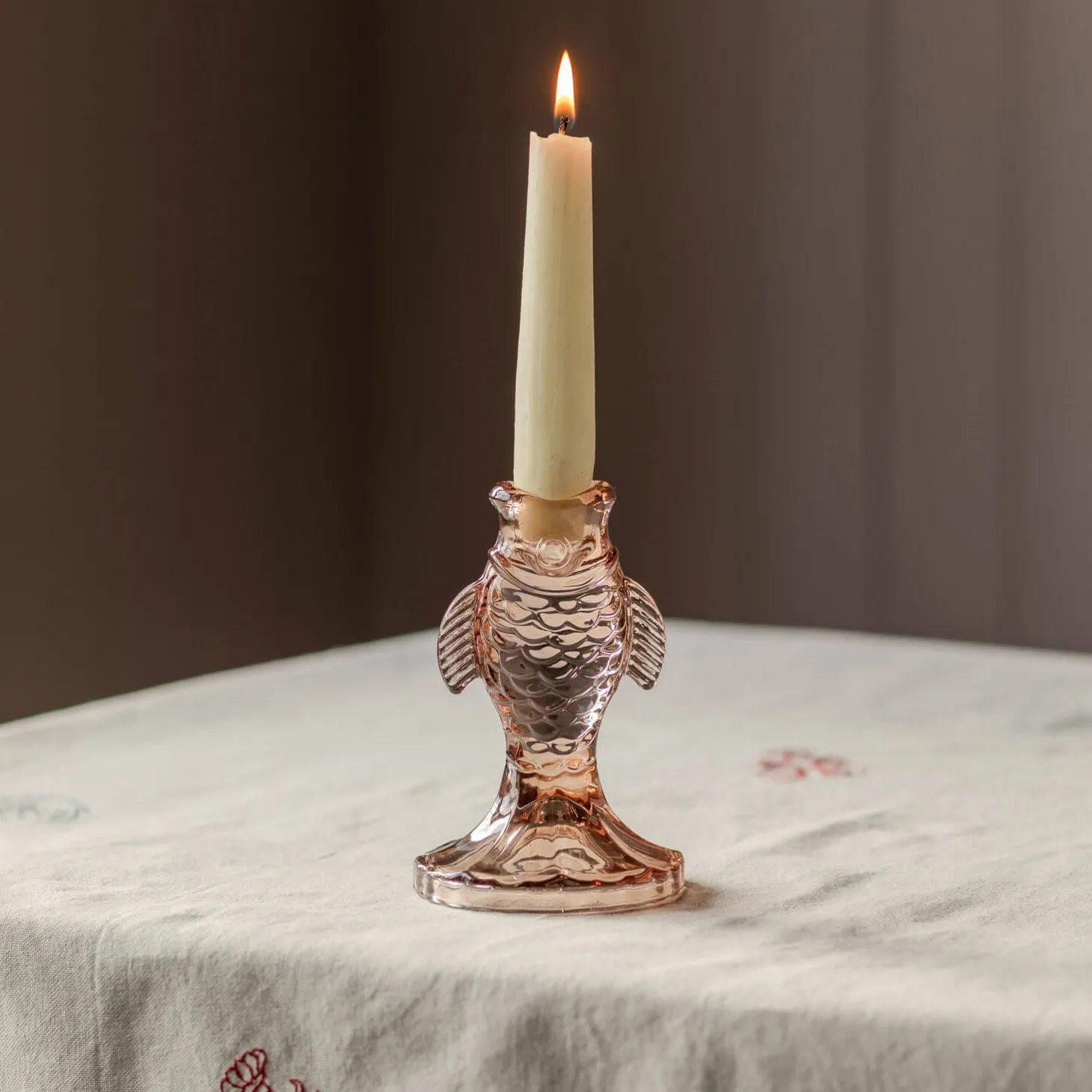 Glass Fish Candle Holders