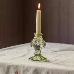 Glass Fish Candle Holders