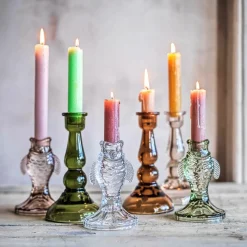 Glass Fish Candle Holders