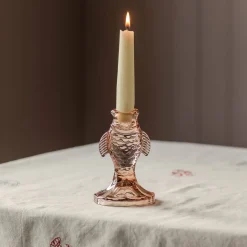 Glass Fish Candle Holders