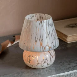 Glass Mushroom Tealight Holders