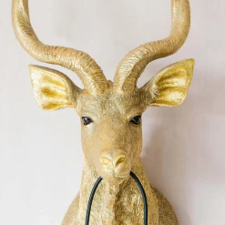 Gold Antelope Wall Light