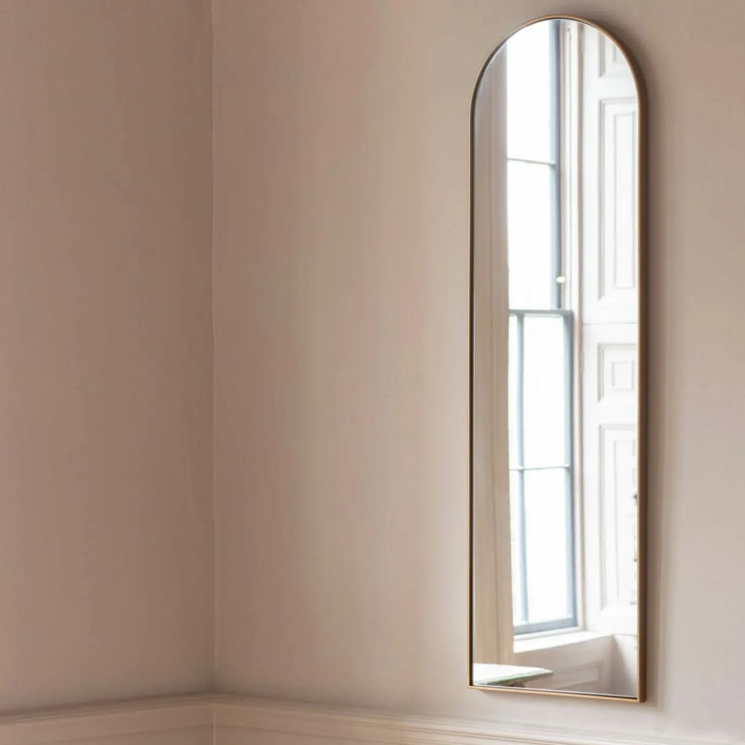Gold Arch Wall Mirror