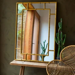 Gold Bamboo Mirror