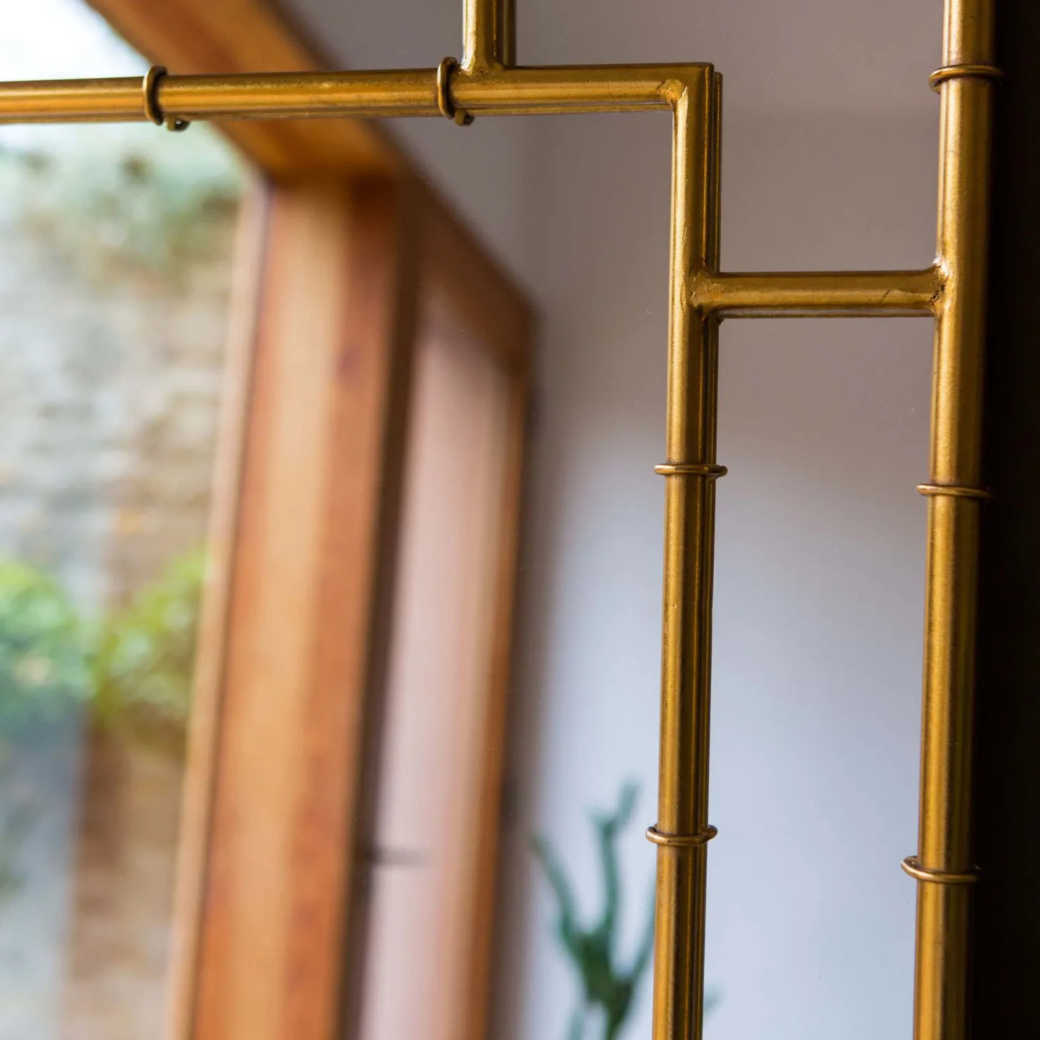 Gold Bamboo Mirror