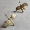 Gold Crane Knob