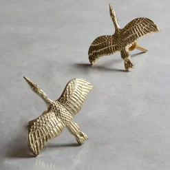 Gold Crane Knob