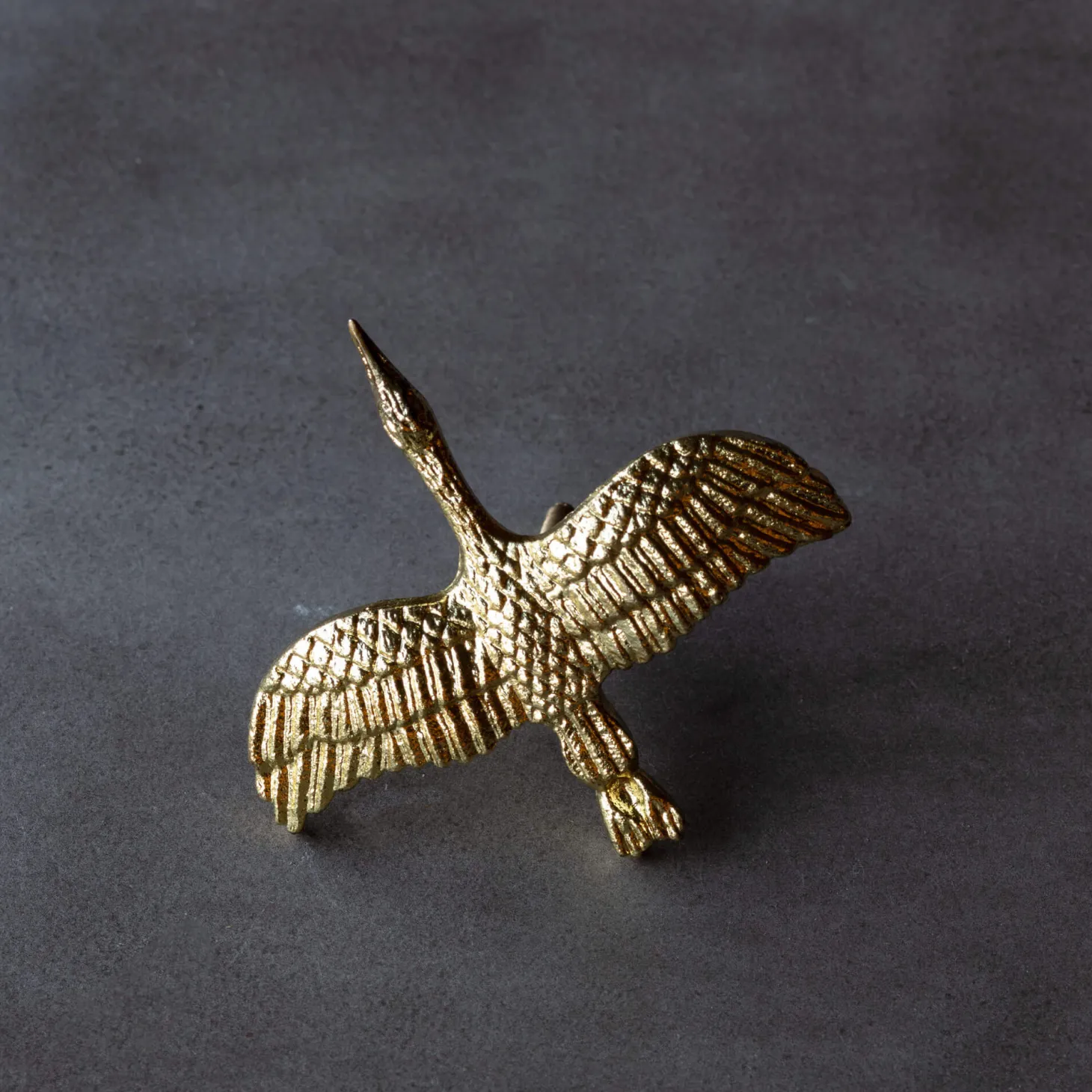Gold Crane Knob