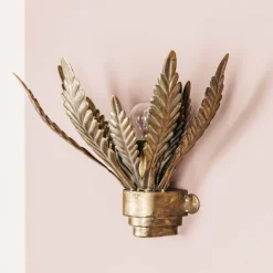 Gold Leaves Wall Light