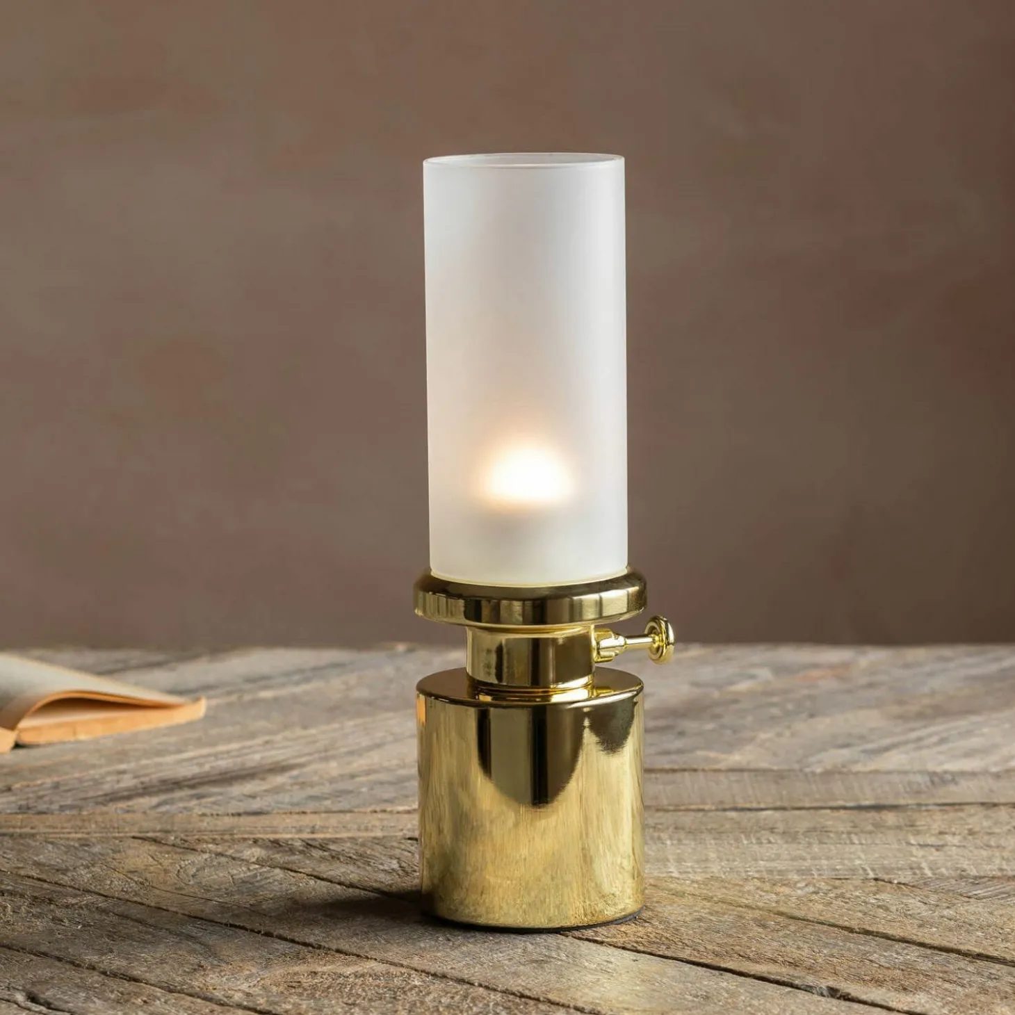 Gold LED Oil Lamp