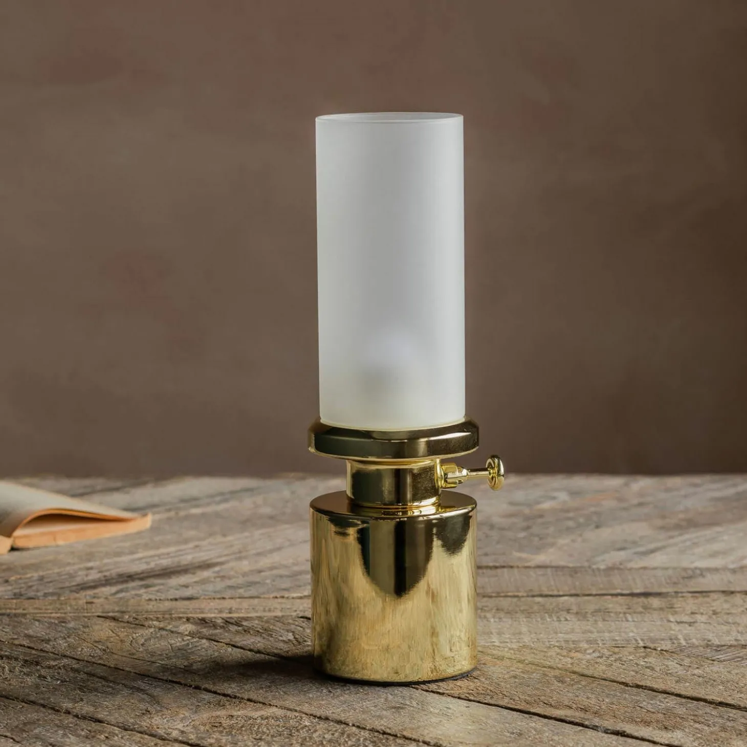 Gold LED Oil Lamp