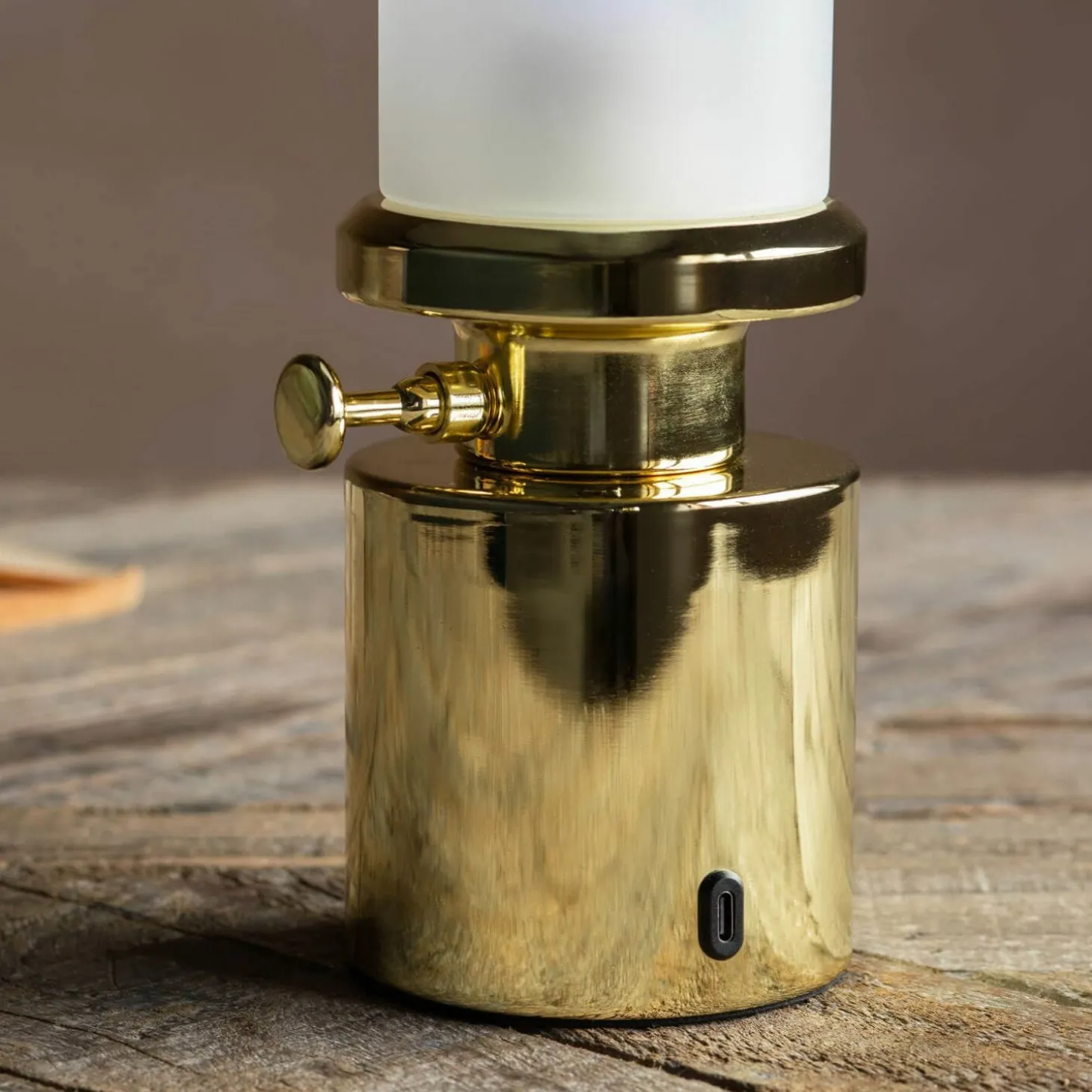 Gold LED Oil Lamp