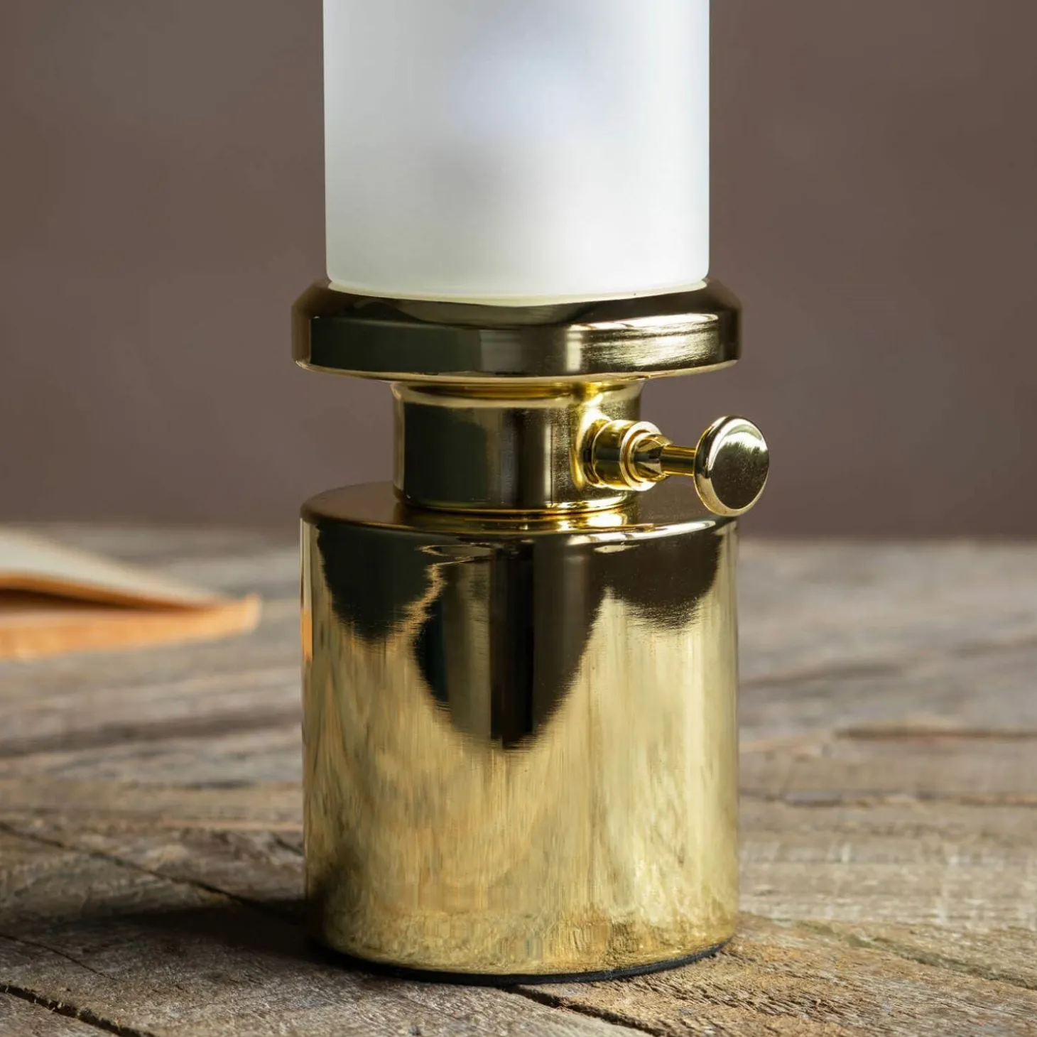 Gold LED Oil Lamp