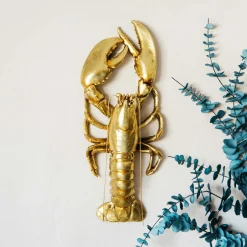 Gold Lobster Wall Decor