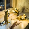 Gold Mouse Table Lamps