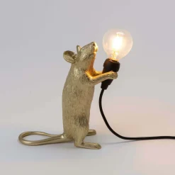 Gold Mouse Table Lamps