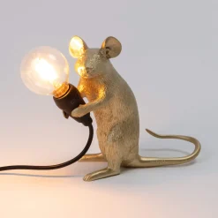 Gold Mouse Table Lamps