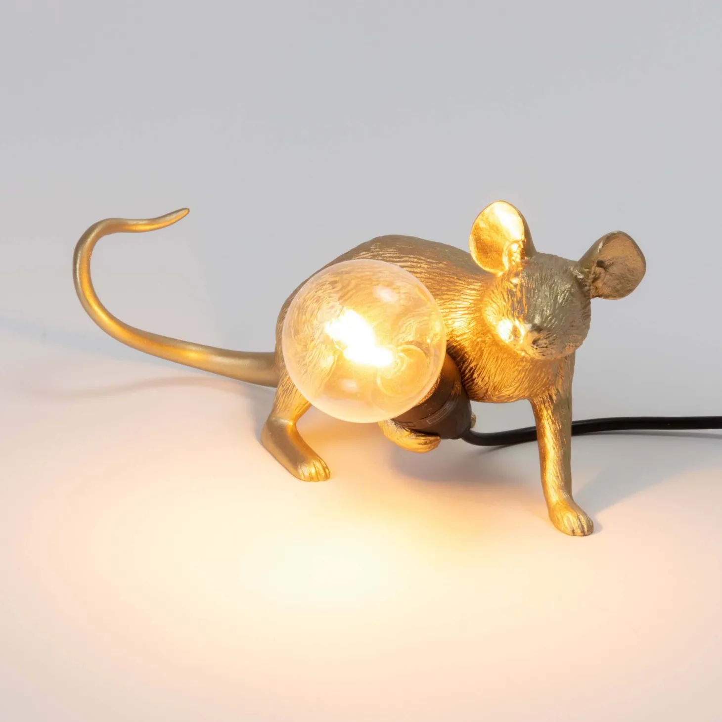 Gold Mouse Table Lamps