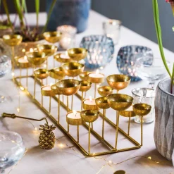 Gold Multi Tea Light Holder