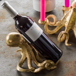 Gold Octopus Wine Holder