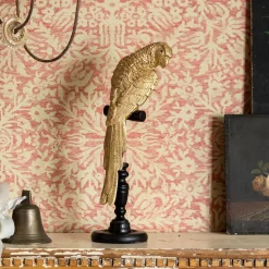 Gold Parrot on a Perch