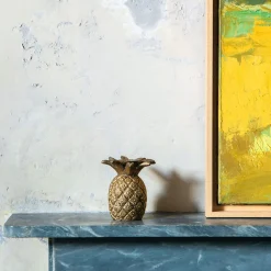 Gold Pineapple Candle Holder