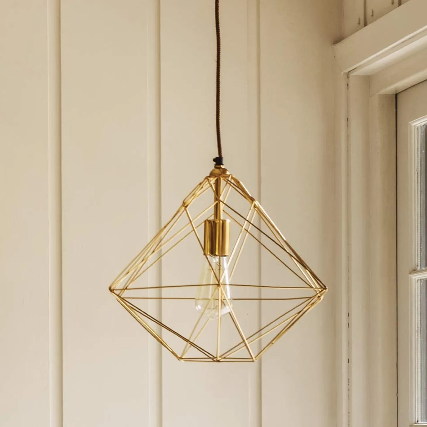 Gold Plated Diamond Pendant