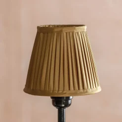 Gold Pleated Lamp Shade