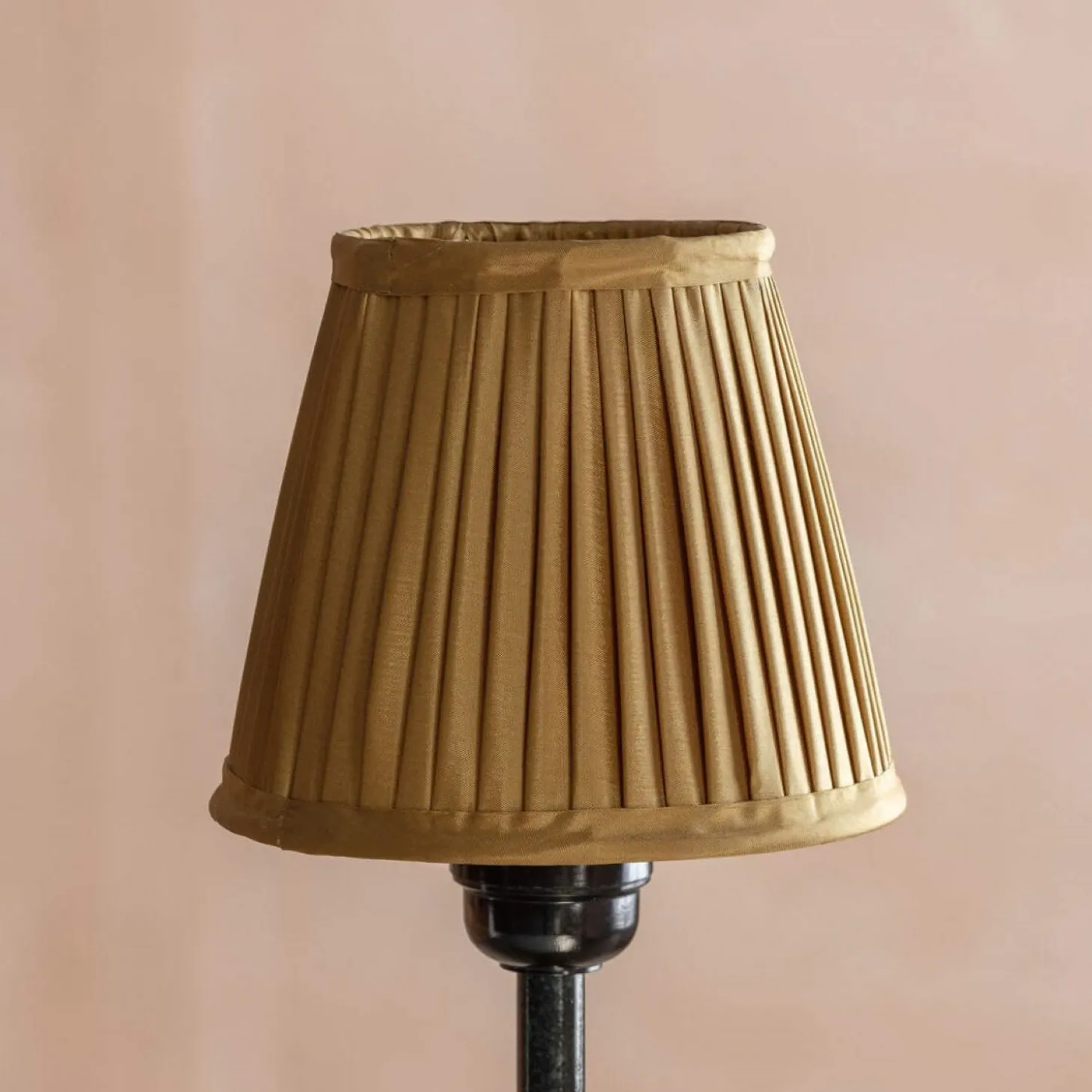 Gold Pleated Lamp Shade