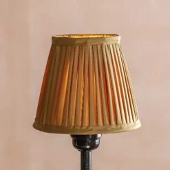 Gold Pleated Lamp Shade