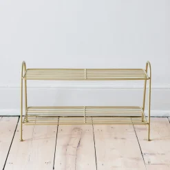 Gold Shoe Rack