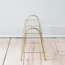 Gold Shoe Rack