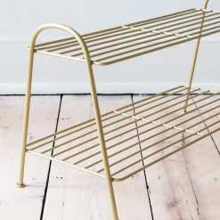Gold Shoe Rack