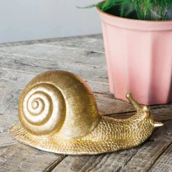Gold Snail Decoration