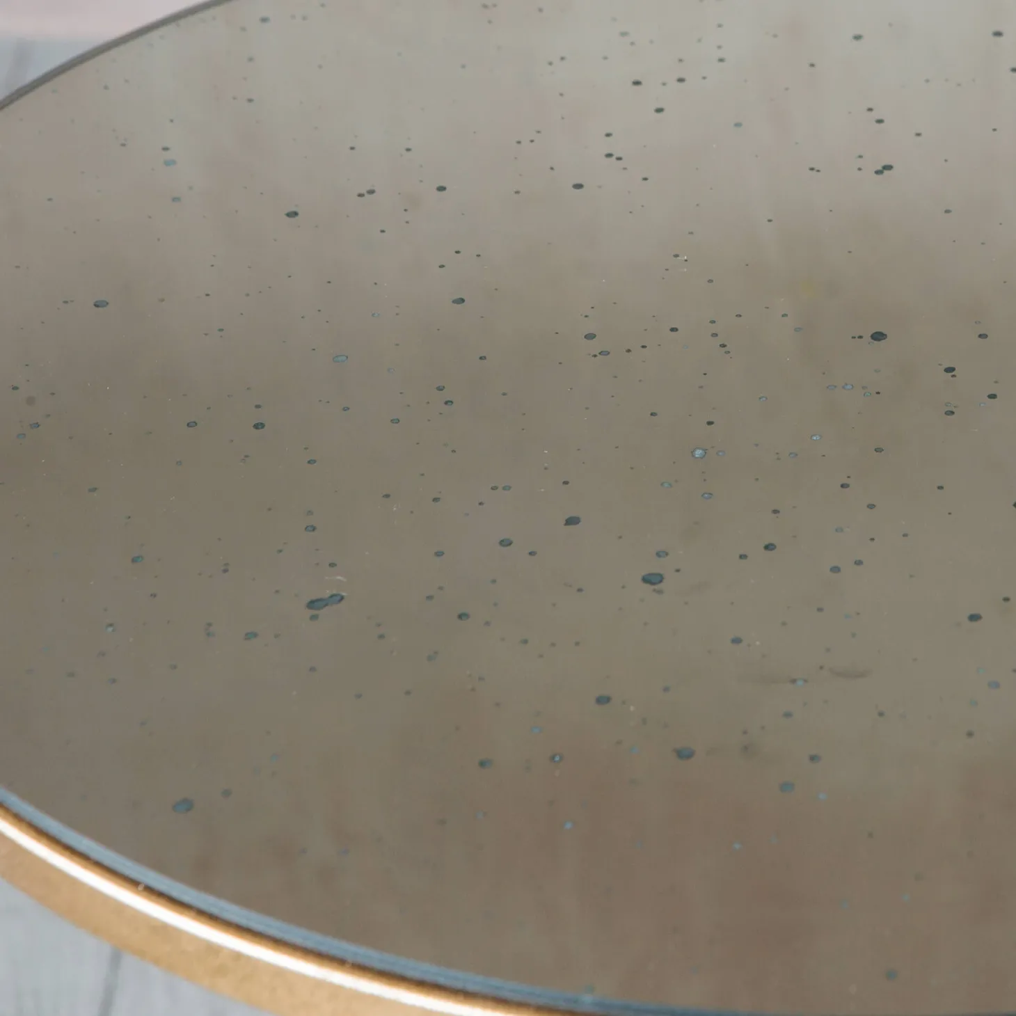 Gold Tripod Mirrored Table
