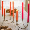 Gold Wave Candle Holder