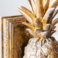 Golden Pineapple Bookends